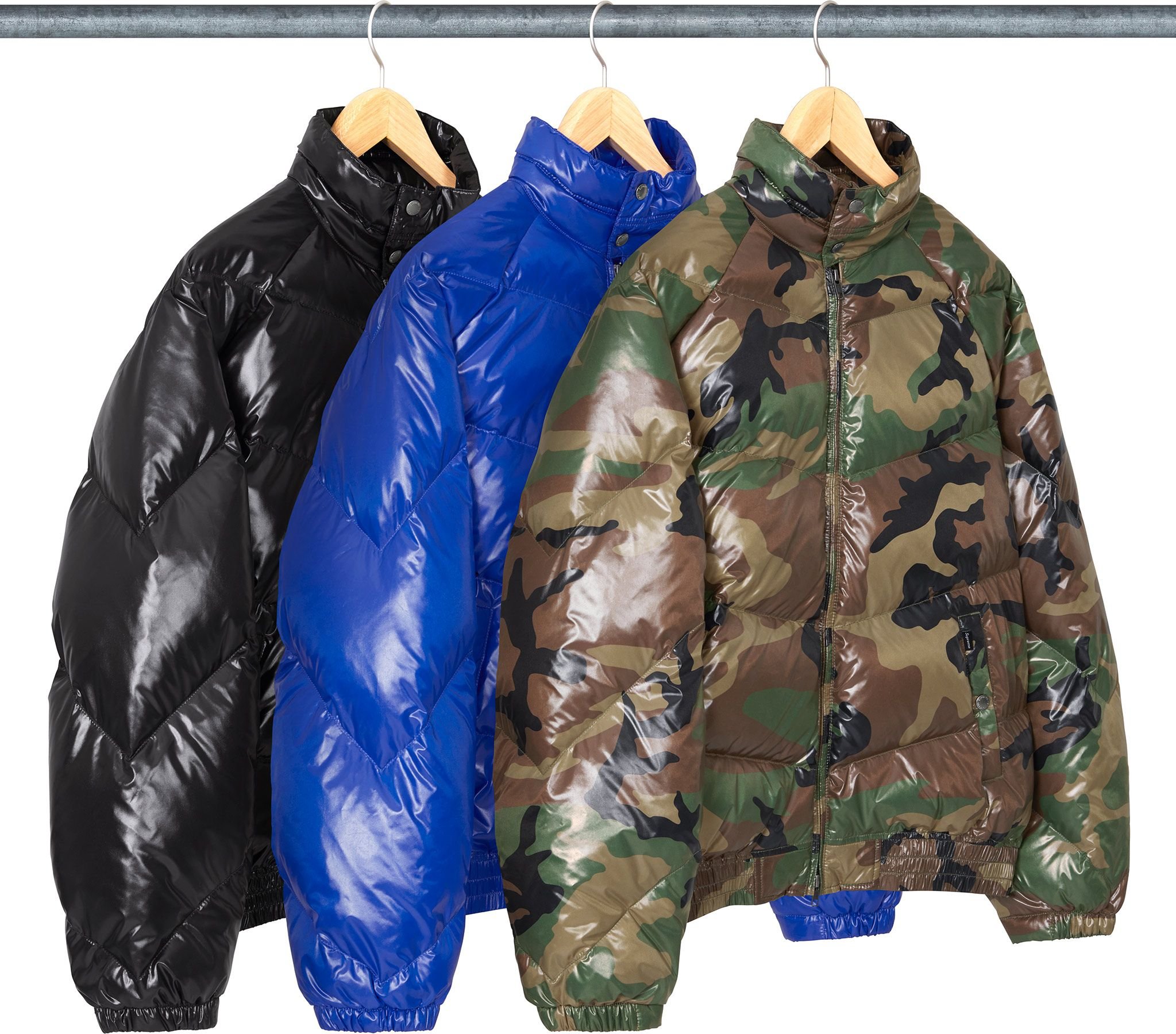 Supreme®/Schott® Glossy Lightweight Down Puffer Jacket